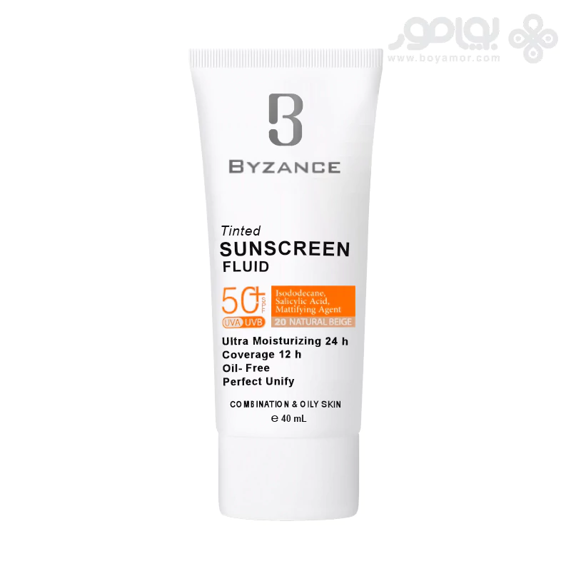 کرم ضد آفتاب برند byzance مدل tinted sunscreen fluid - تصویر 3